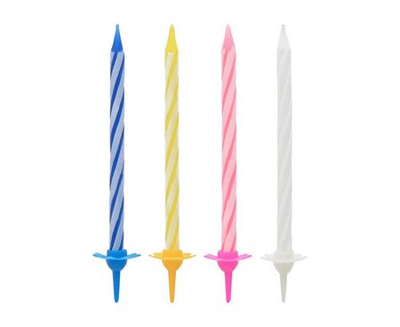 #SU Świeczki urodzinowe - 6 cm, 24/12 szt. (produkt pakowany w display)