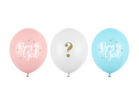 Balony 30 cm, Boy or Girl, mix (1 op. / 50 szt.)