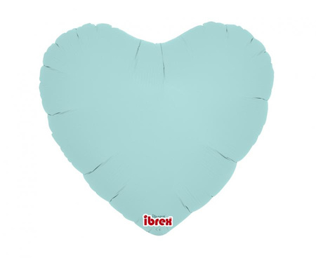#BFK Balon Ibrex Hel, serce 14", Pastel Blue, 5 szt.