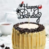 Topper na tort HAPPY BIRTHDAY KIELISZEK WINA WINO