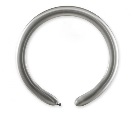 #BL Balony DB4 - Rurki włoskie shiny srebrne/ 100 szt.