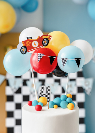 Balon foliowy Szachownica Happy Birthday, 45 cm, mix