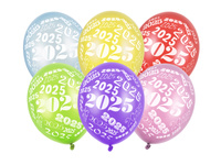 Balony 30cm, 2025, Metallic mix (1 op. / 6 szt.)