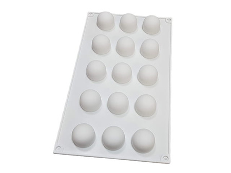 Forma silikonowa do monoporcji żelki KULE 4,2cm 15 GNIAZD