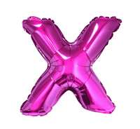 #BFK Balon foliowy "Litera X", różowa, 35 cm KK