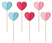 #DEI Pikery Love is in the air - Serduszka 3D, 6 szt.