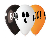 #BL Balony Premium Hel BOO, 13"/ 5 szt.