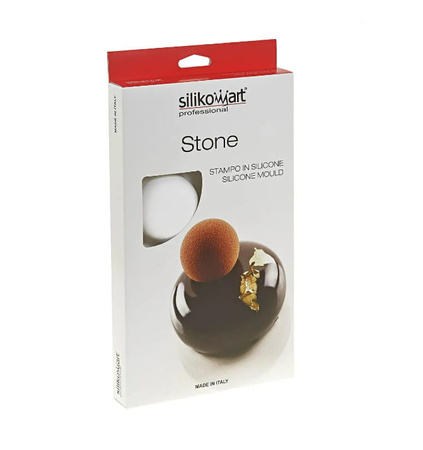 Forma silikonowa do monoporcji STONE OKRAGŁY KAMYK ŚR. 65 mm H 30 mm Silikomart
