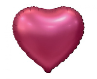 #BFK Balon foliowy "Serce", matowe, c. różowe, 18"