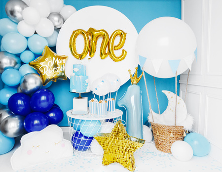 Czapeczki Happy Birthday, mix, 16cm (1 op. / 6 szt.)
