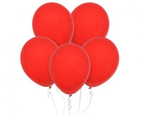#BL Balony Decomex 11", pastel Red, 100 szt.