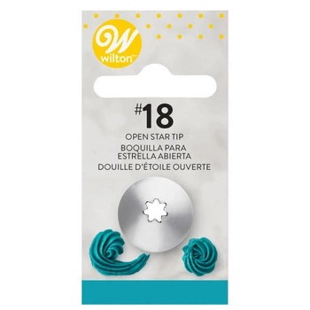 Tylka cukiernicza otwarta gwiazda 18 Wilton