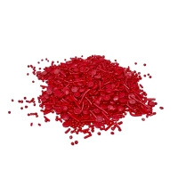Dekoracja cukrowa na tort posypka PERŁOWA CZERWONA MIX 50g