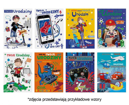 #ZK Laurka Lux Edition B6LUX 127x180 Urodziny Dziecięce zest. 647 Dziecięce - Chłopiec