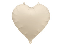 Balon foliowy Serce, 45cm, jasny beż