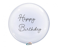 #BFK Balon Takara Bubble Balloon - Happy Birthday (kaligrafowane), 330 mm/ 10 szt. (rozm. QL 15,0") KK