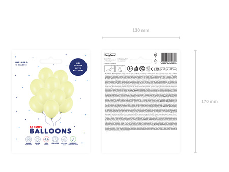 Balony Strong 27cm, Pastel Light Peach (1 op. / 50 szt.)