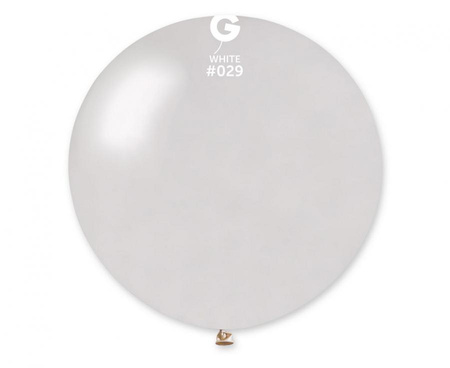 #BL Balon GM30, kula metal 0.80m - biała 29