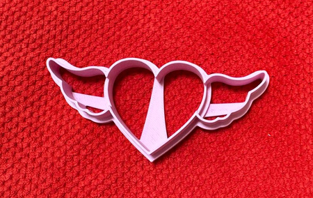 Foremka do tworzenia dekoracji SERCE ZE SKRZYDŁAMI WZ.II KicCake