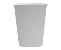 #ZKU Kubeczki papierowe srebrne, 270ml, 8 szt. (sup label) KK