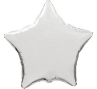 #BFK Balon foliowy 18" FX - Gwiazda (srebrna), niepakowany