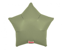 #BFK Balon Ibrex Hel, gwiazda 15", Sage Green, 5 szt.