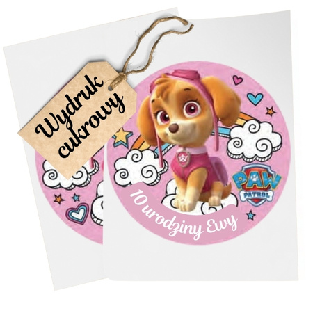 Opłatek na tort PSI PATROL PAW PATROL Skye