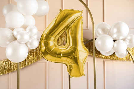 Balon foliowy Cyfra ''6'', 72cm, srebrny