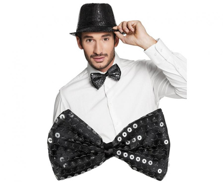 #STAI Mucha w cekiny czarna KK