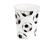 #ZKU Kubeczki papierowe Football, 250 ml, 10 szt.