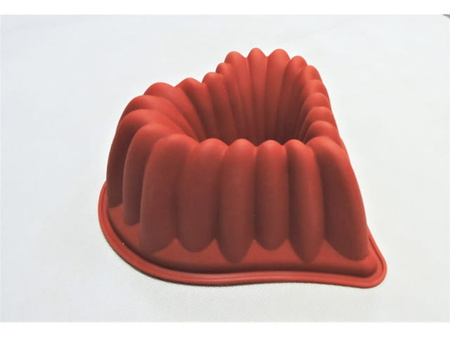 Forma silikonowa serce babka 23x24x8cm