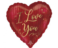 #BFK Balon foliowy 18" serce I love you rouge