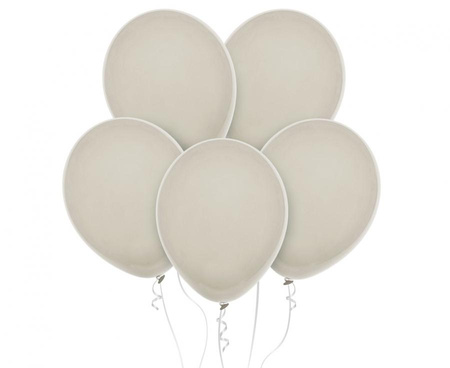 #BL Balony Decomex 18", pastel Dust White, 25 szt.