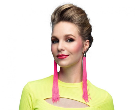 #STAI Kolczyki Festival neon pink