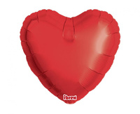 #BFK Balon Ibrex Hel, serce 14", Metallic Rubi Red, 5 szt.