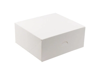 Pudełko na ciasto 20,7x19,2x9 cm BIAŁE