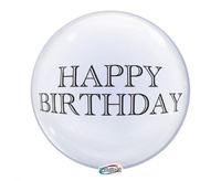 #BFK Balon Takara Bubble Balloon - Happy Birthday (drukowane), 330 mm/ 10 szt. (rozm. QL 15,0") KK