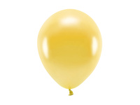 Balony Eco 26cm metalizowane, jasny złoty (1 op. / 10 szt.)