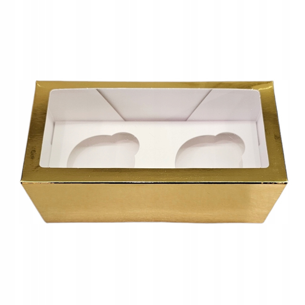 Pudełko na 2 muffinki w trakcie składania - prosta konstrukcja