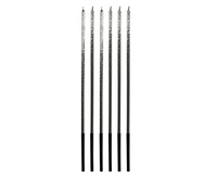 #SU Świeczki B&C Ombre, kolorowy brokat, 3x3x170mm, 6 szt. KK