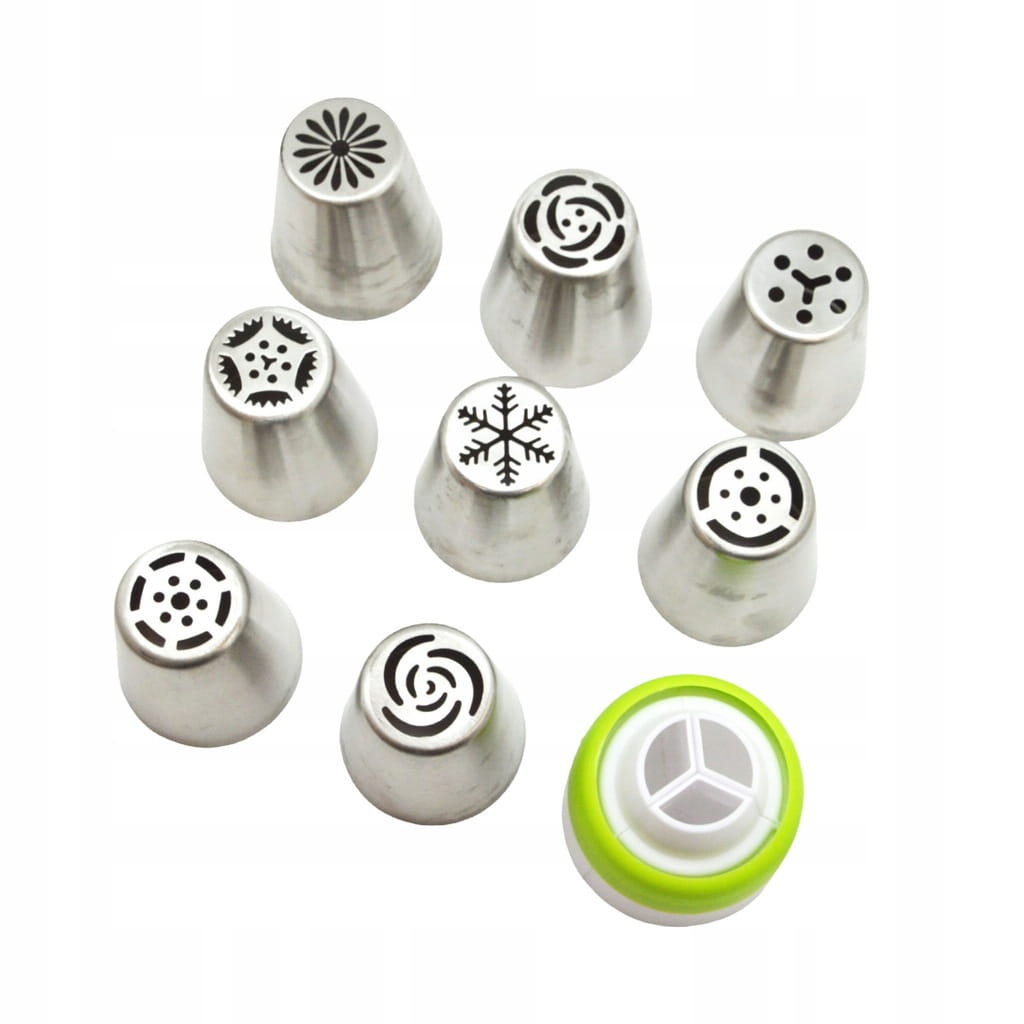 Montaż tylki rosyjskiej w rękawie cukierniczym z adapterem