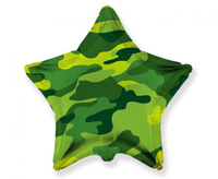 #BFK Balon foliowy 18" FX - Gwiazda (military), niepakowany
