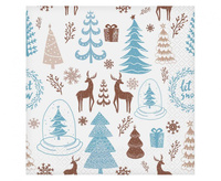 #ZSE_GD Serwetki Hello Winter, białe, certyfikat FSC, 33x33 cm/ 20 szt.