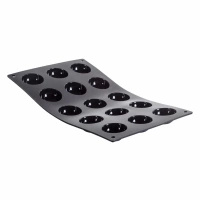Forma silikonowa, mata Moul’Flex do ciastek - półkule 30x17,5 cm DE BUYER