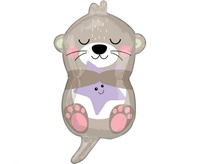 #BFK Balon foliowy SHP Urocza Wydra, 33 x 58cm, zapakowany