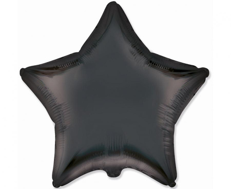 #BFK Balon foliowy 18" FX - Gwiazda (satynowy czarny), niepakowany KK