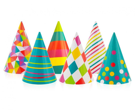 #STAI Czapeczki papierowe, mix wzorów / 100 szt.