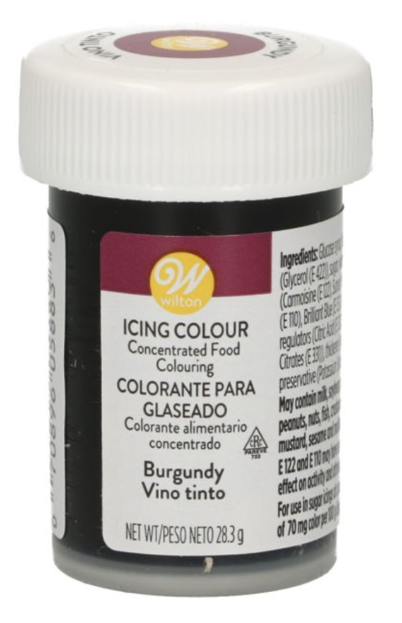 Barwnik spożywczy w żelu bordowy burgund Wilton 28,3 g