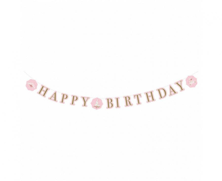 #DEGI Girlanda pap. Princess for a Day, rozm. 170 x 15 cm