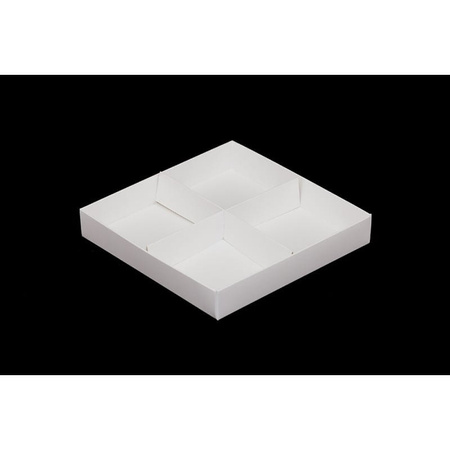 Pudełko na 4 monoporcje BIAŁE